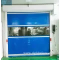 Blue Electric Operate Warehouse Fast Rolling PVC Door